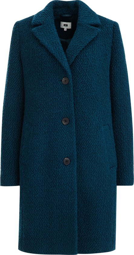 WE Fashion Dames jas met structuur – Zwart – Maat 36