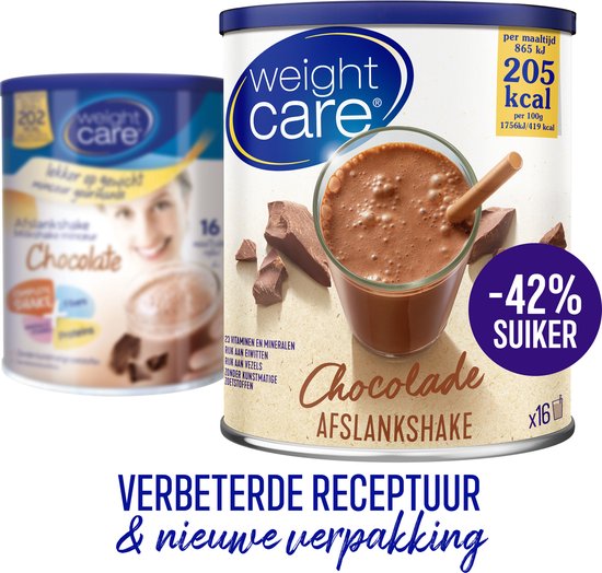 Weight Care Maaltijdshake Chocolade-436 gram
