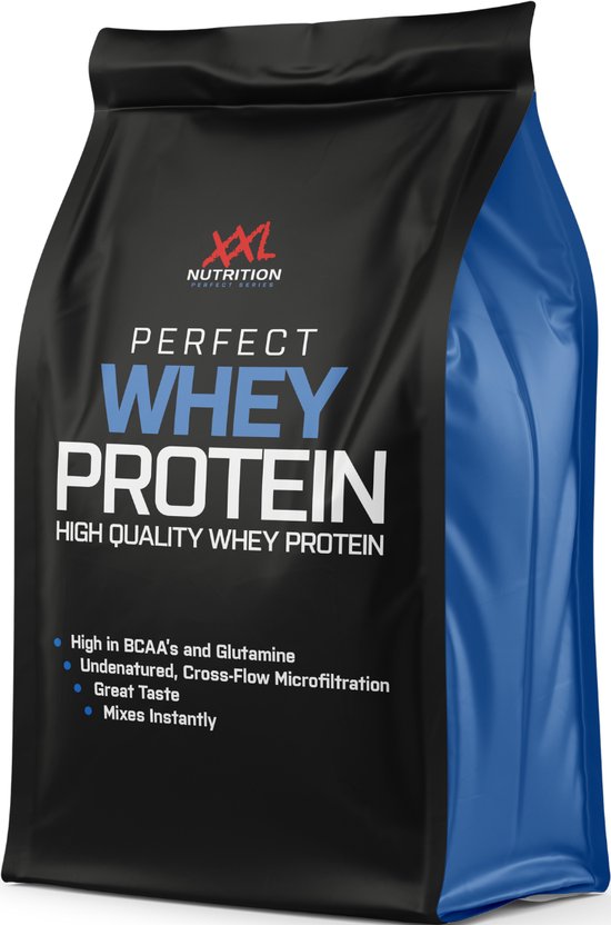 XXL Nutrition – Perfect Whey Protein – Eiwitpoeder, Proteïne poeder, Eiwitshake, Proteine Shake – Vanille – 4000 gram