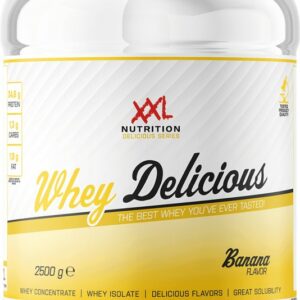 XXL Nutrition - Whey Delicious - Banaan - Wei Eiwitpoeder met BCAA & Glutamine