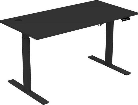 Zit Sta Bureau Elektrisch verstelbaar | 140×70 |  zwart | met geheugenfunctie