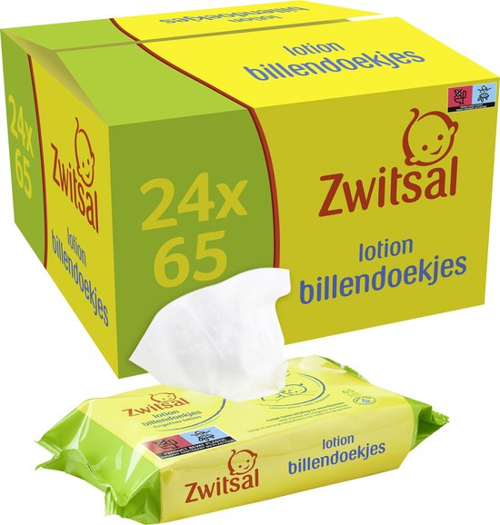 Zwitsal Lotion Billendoekjes Alcoholvrij – 1560 doekjes – Voordeelverpakking